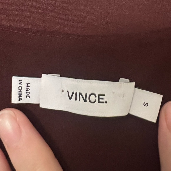NEW Vince Satin Trim High Low Shift Dress - Picture 7 of 9